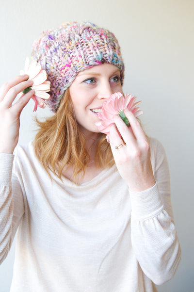 Knit Collage Dandelion Hat Knitting Pattern