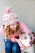 Knit Collage Modern Earflap Hat Pattern