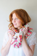 Knit Collage Stripe Story Cowl Pattern