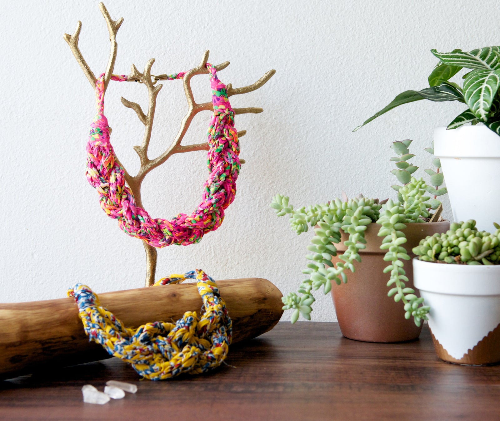 Knit Collage Wildflower Sailor Necklaces Knitting Pattern