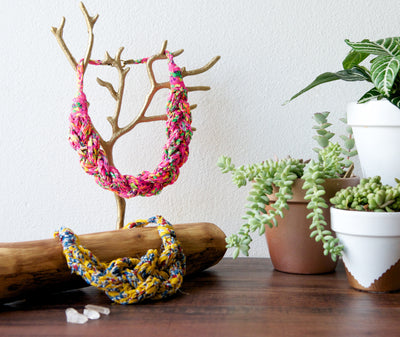 Knit Collage Wildflower Sailor Necklaces Knitting Pattern