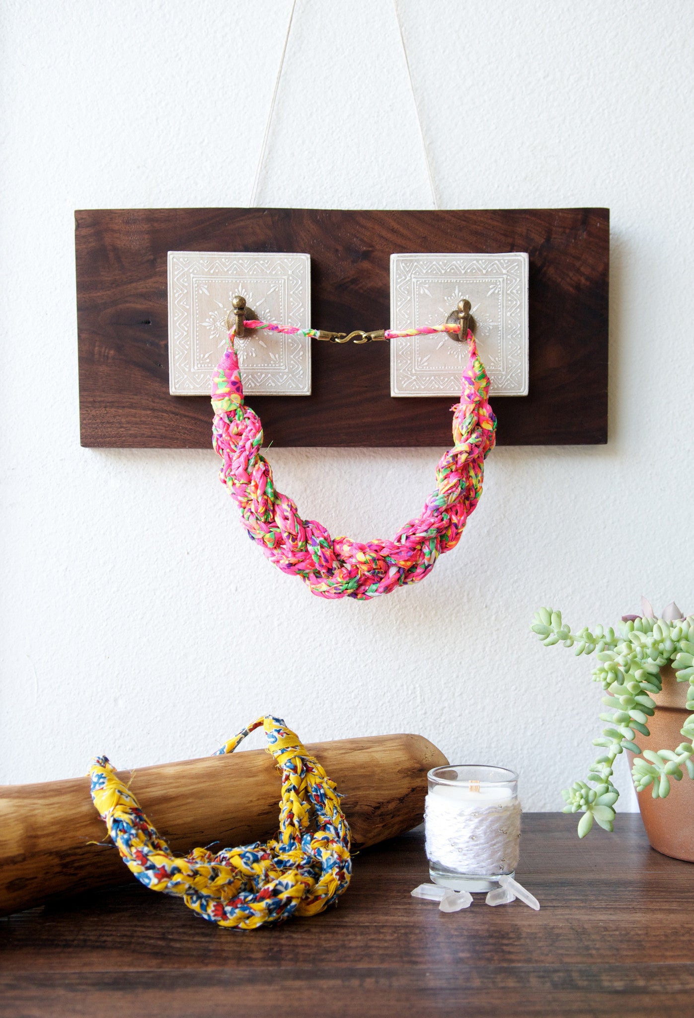 Knit Collage Wildflower Sailor Necklaces Knitting Pattern