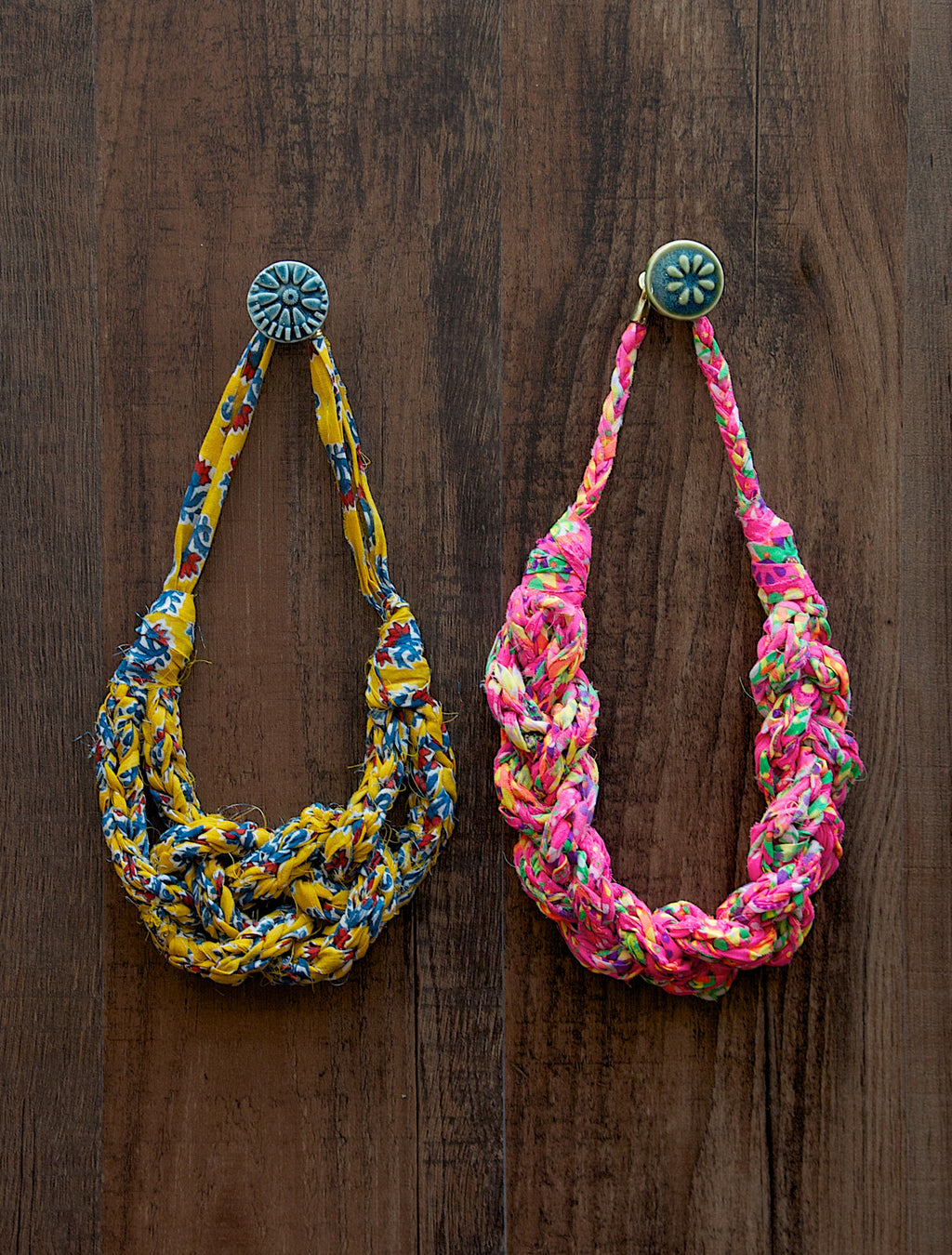 Knit Collage Wildflower Sailor Necklaces Knitting Pattern