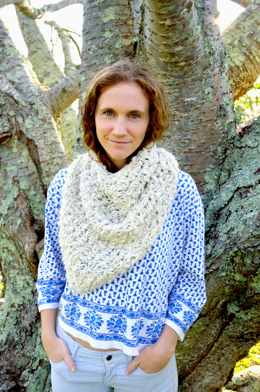 Knit Collage Cast Away Bandana Cowl Pattern