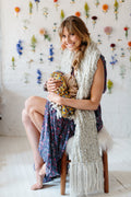 Knit Collage Joie Brioche Scarf Knitting Pattern - simple chunky yarn brioche knit 