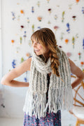 Knit Collage Joie Brioche Scarf Knitting Pattern - simple chunky yarn brioche knit 