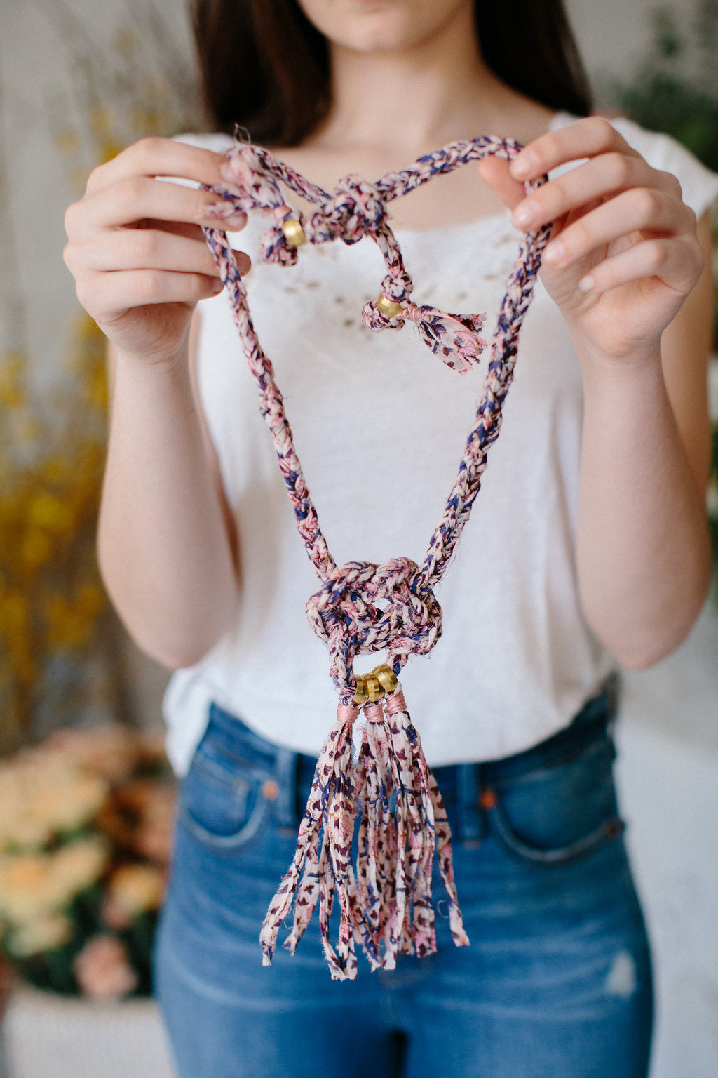 Knit Collage Celtic Knot Necklace Pattern