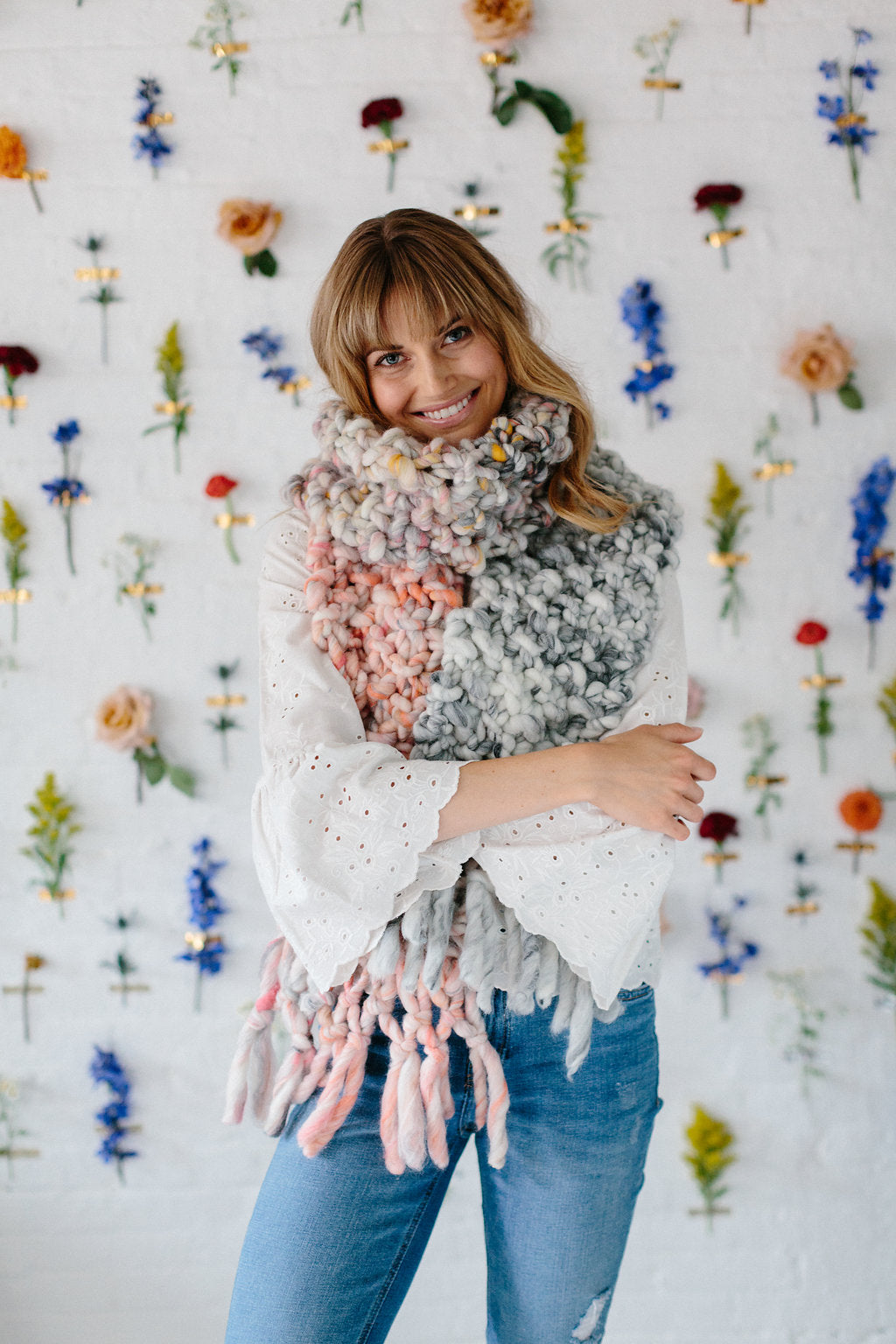 Counting Sheep Scarf Pattern by Knit Collage Knitting Pattern