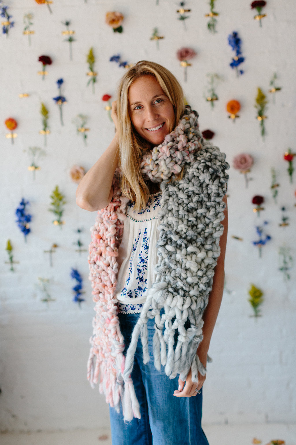Counting Sheep Scarf Pattern by Knit Collage Knitting Pattern