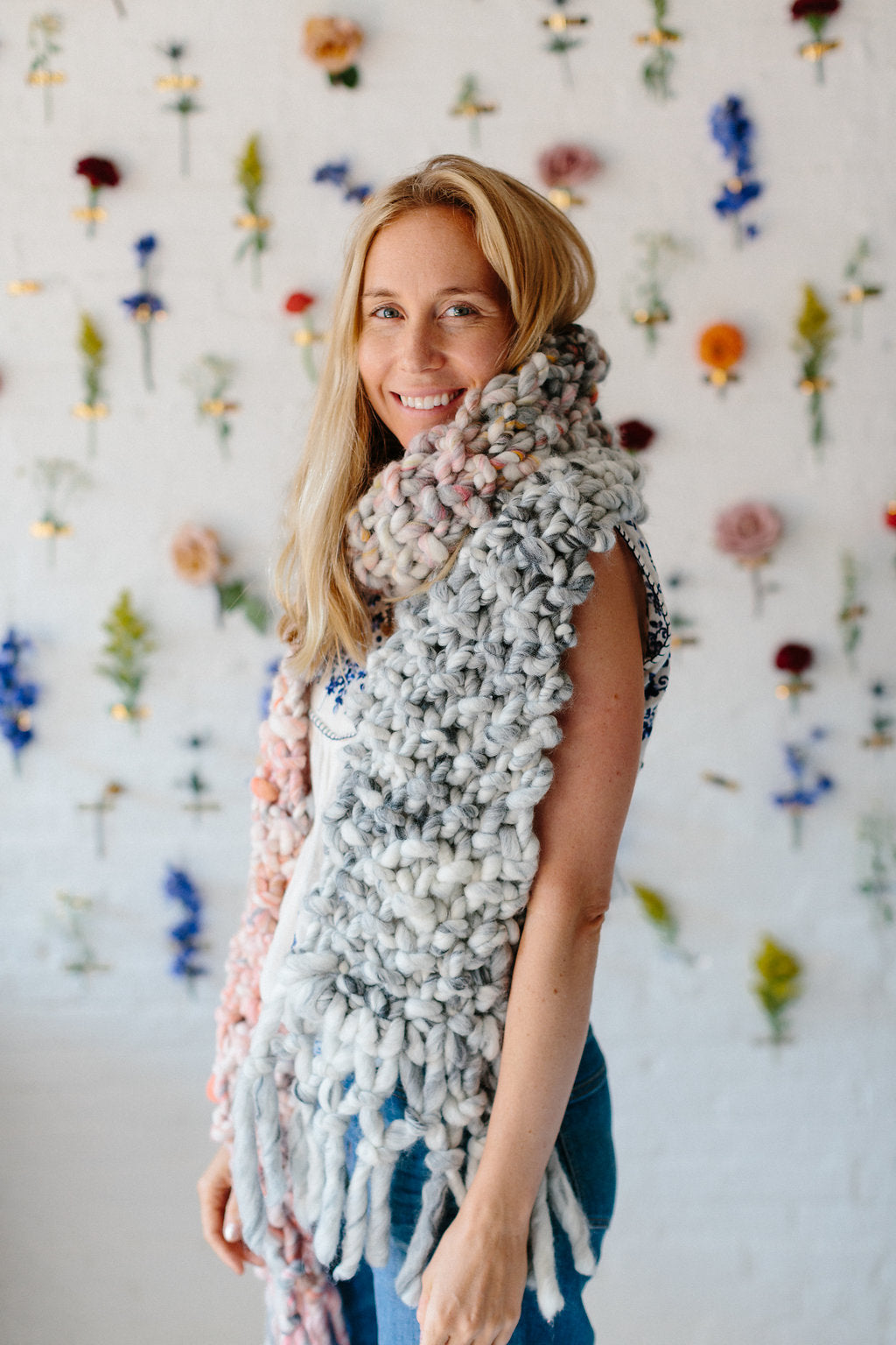 Counting Sheep Scarf Pattern by Knit Collage Knitting Pattern