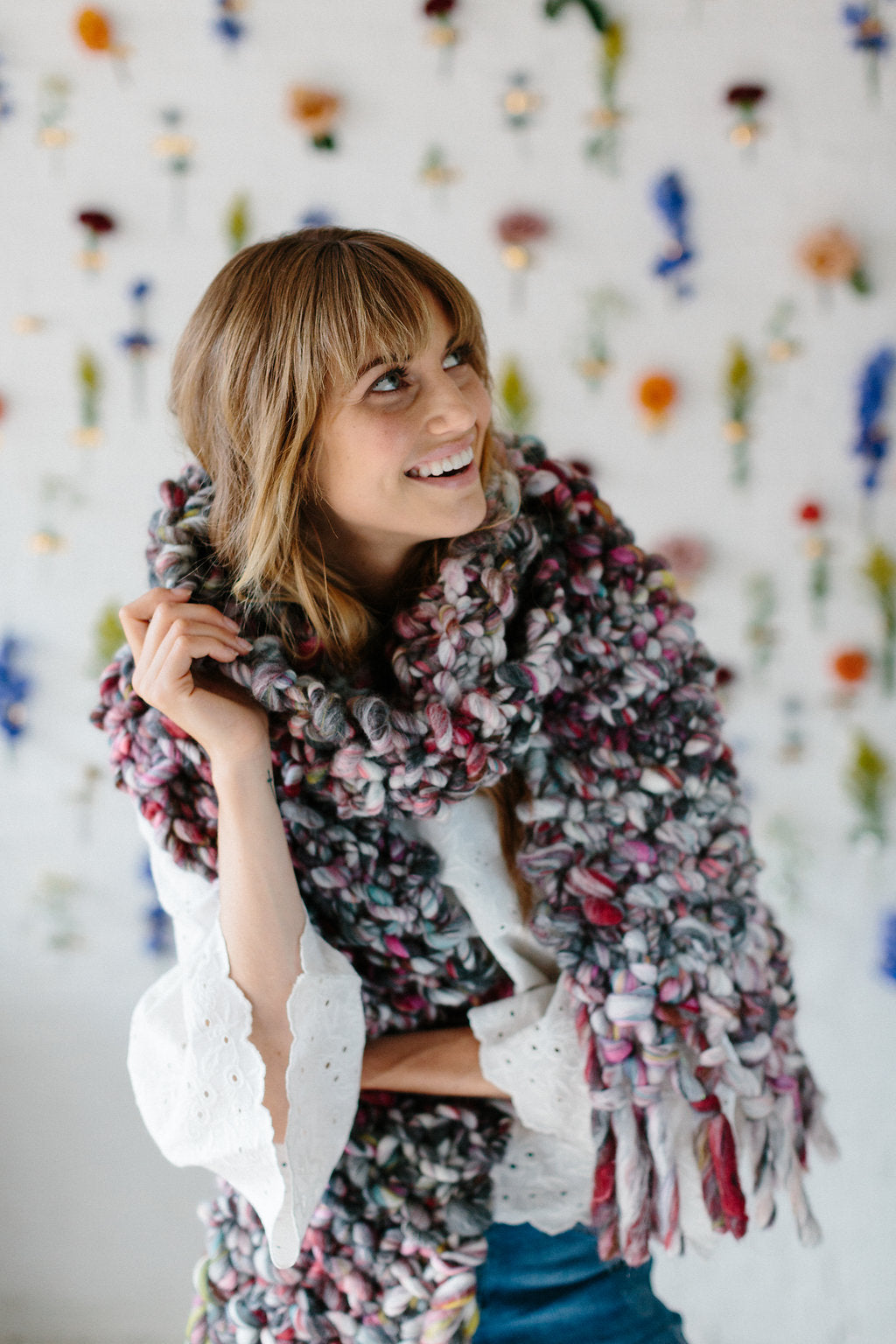 Counting Sheep Scarf Pattern by Knit Collage Knitting Pattern