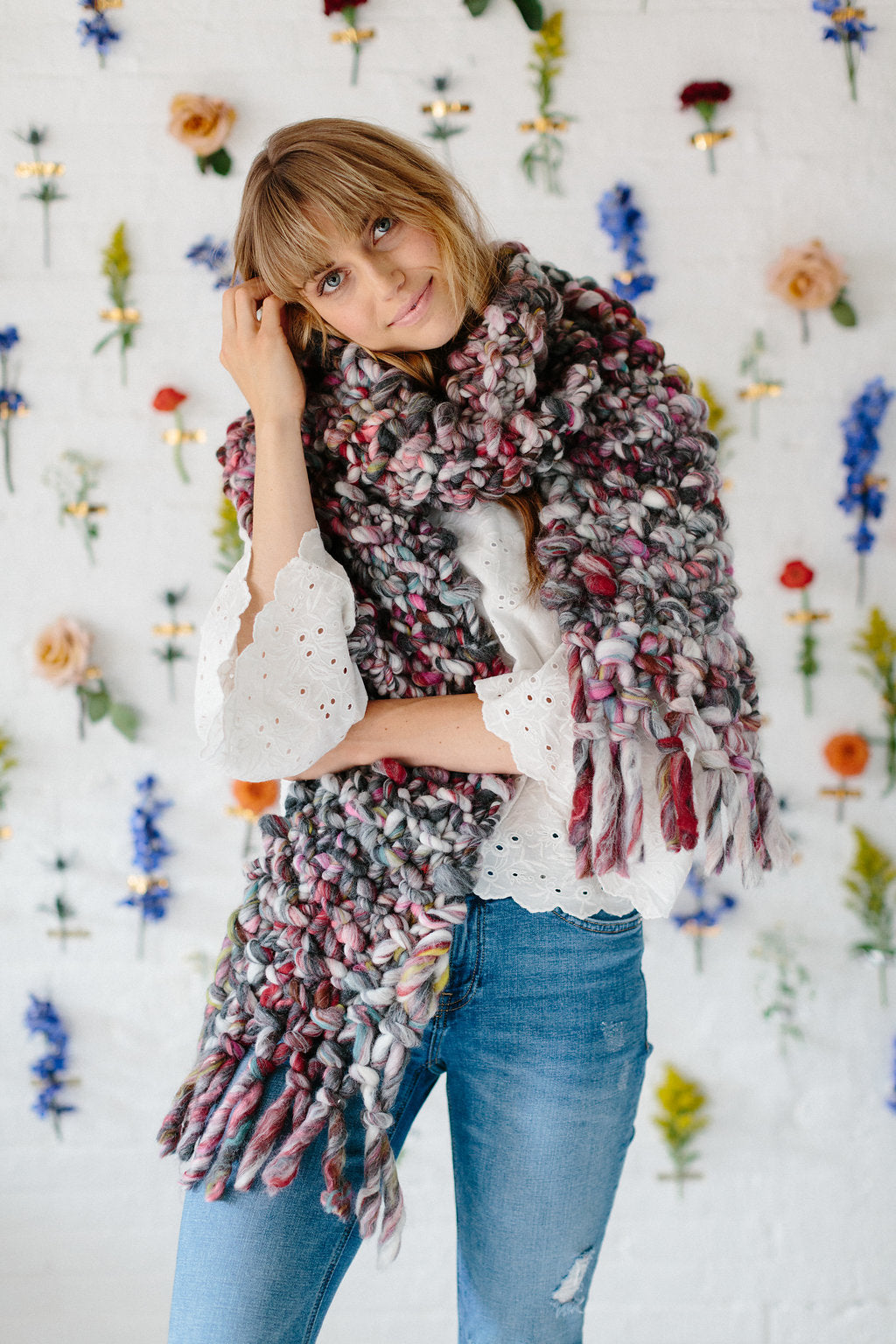 Counting Sheep Scarf Pattern by Knit Collage Knitting Pattern
