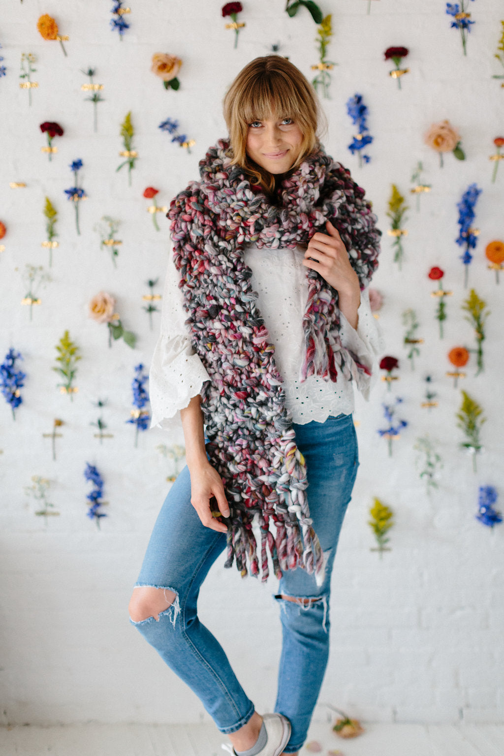 Counting Sheep Scarf Pattern by Knit Collage Knitting Pattern