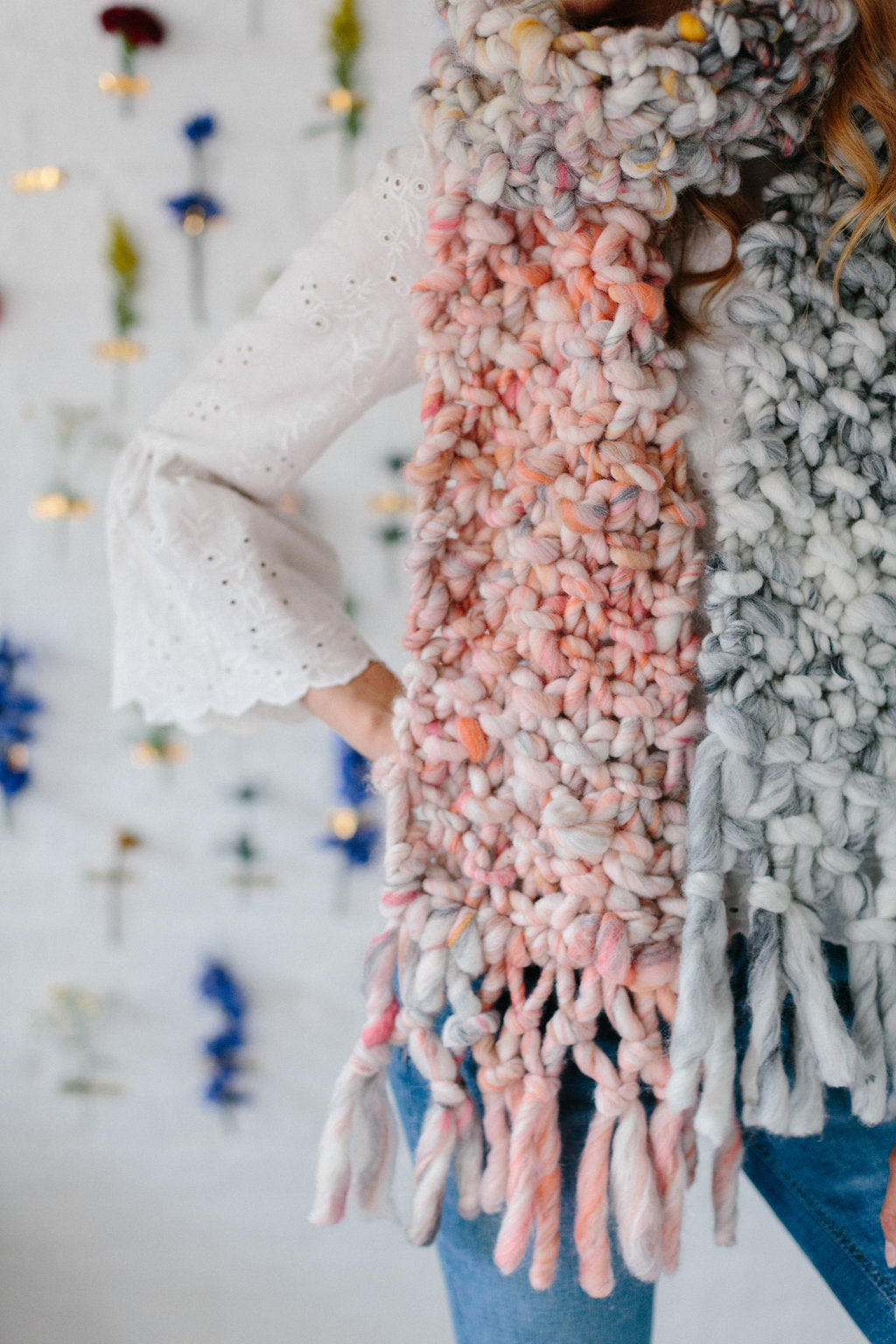Counting Sheep Scarf Pattern by Knit Collage Knitting Pattern