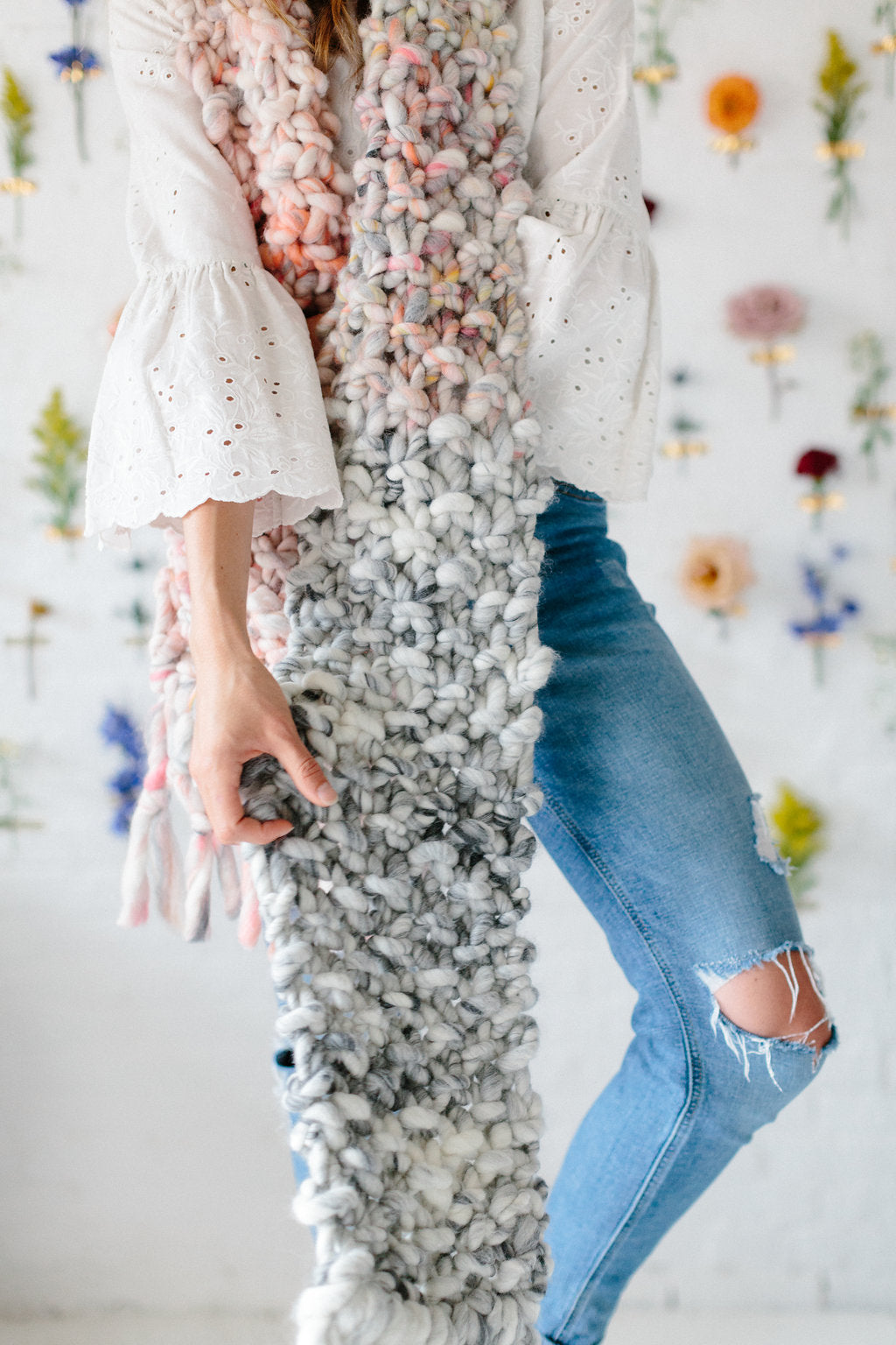 Counting Sheep Scarf Pattern by Knit Collage Knitting Pattern