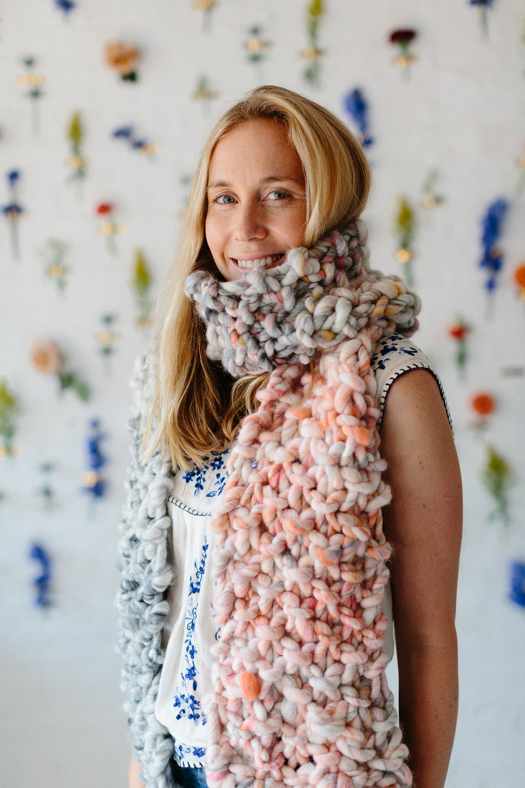 Counting Sheep Scarf Pattern by Knit Collage Knitting Pattern