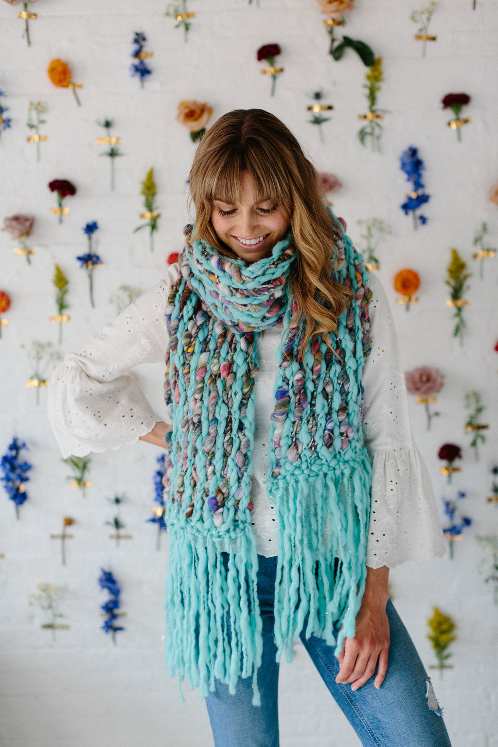 Happy Trails Scarf Knitting Pattern by Knit Collage
