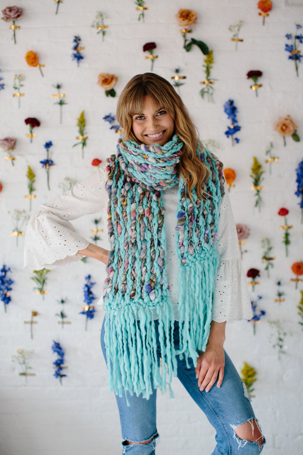 Happy Trails Scarf Knitting Pattern by Knit Collage