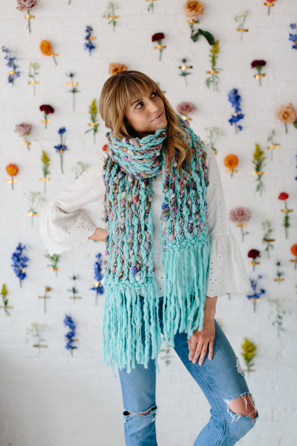 Happy Trails Scarf Knitting Pattern by Knit Collage