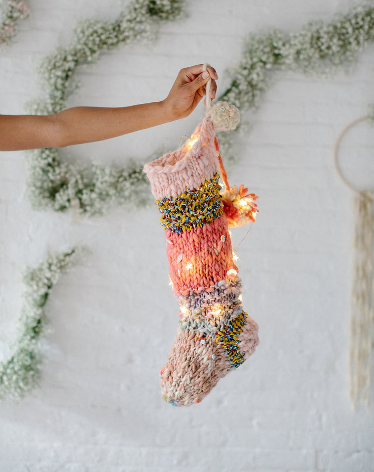 Knit Collage Holiday Stocking Knitting Pattern