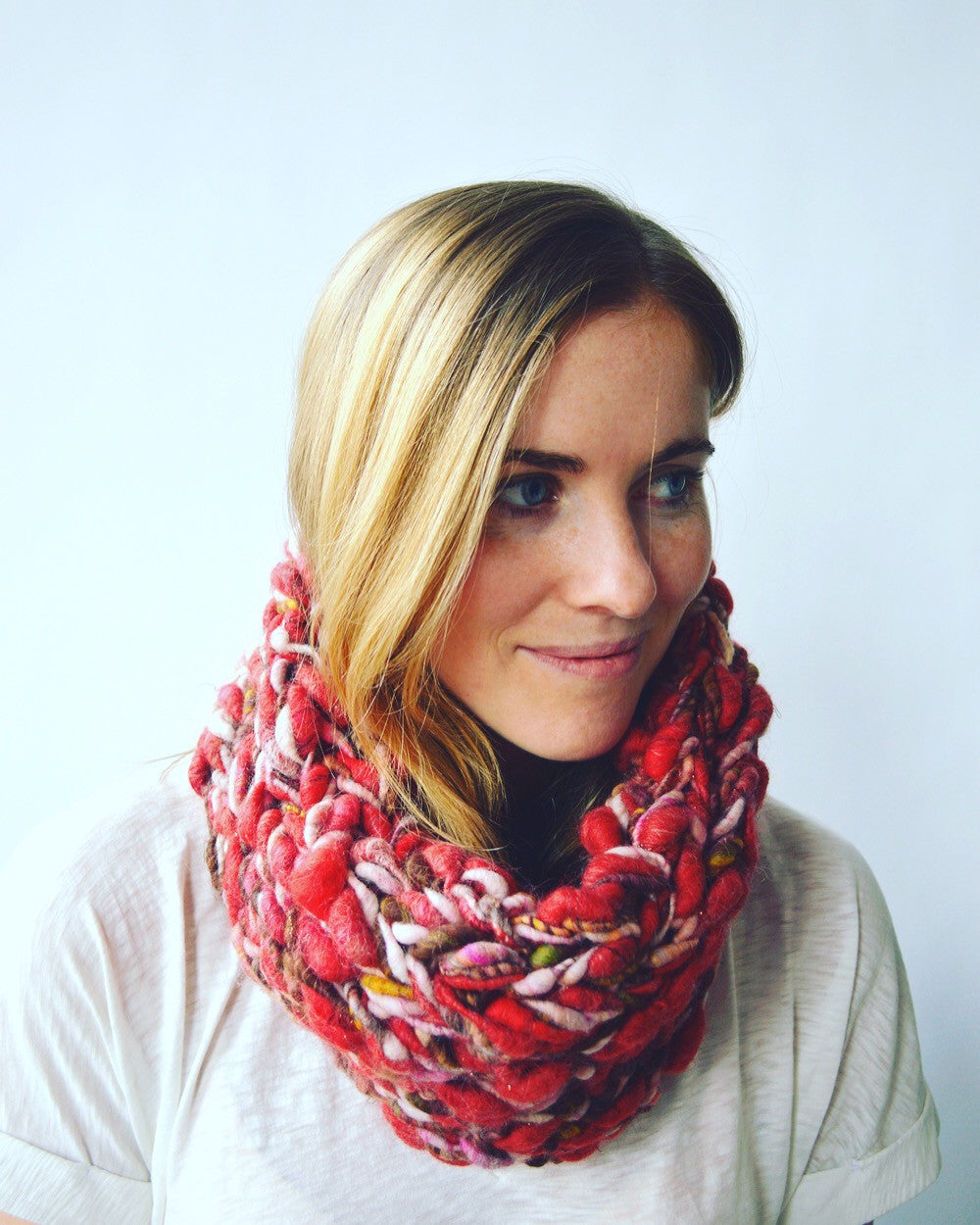 Knit Collage Marled Cowl Pattern