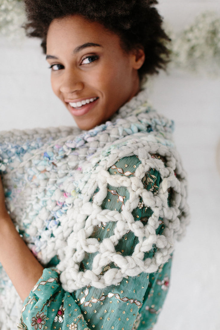 Knit Collage Talisman Crochet Shawl