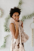 Knit Collage Mistletoe Tassel Scarf Knitting Pattern