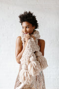 Knit Collage Mistletoe Tassel Scarf Knitting Pattern