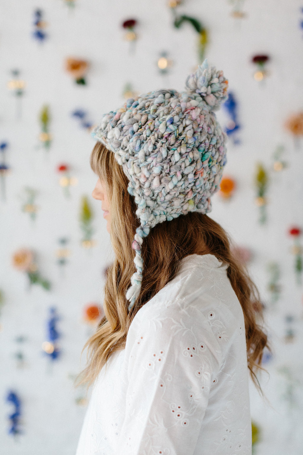 Modern Earflap Hat Pattern Knit Collage Knitting