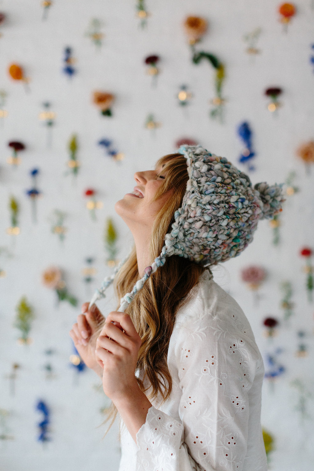 Modern Earflap Hat Pattern Knit Collage Knitting