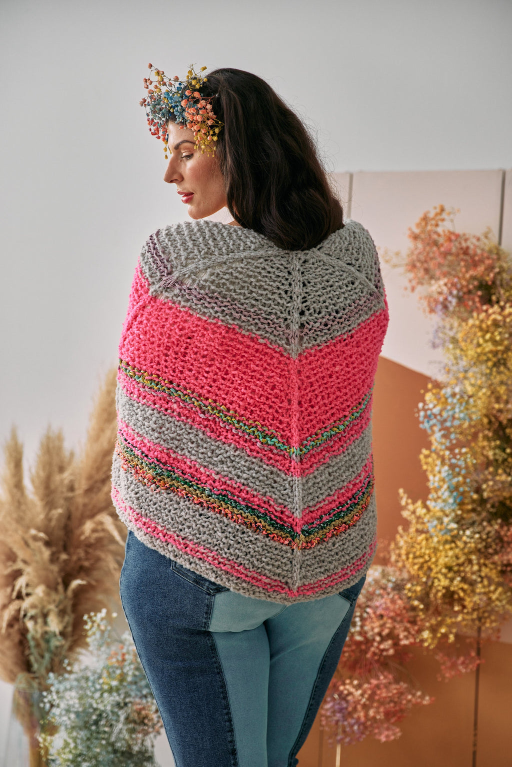 Backview of the shawl
