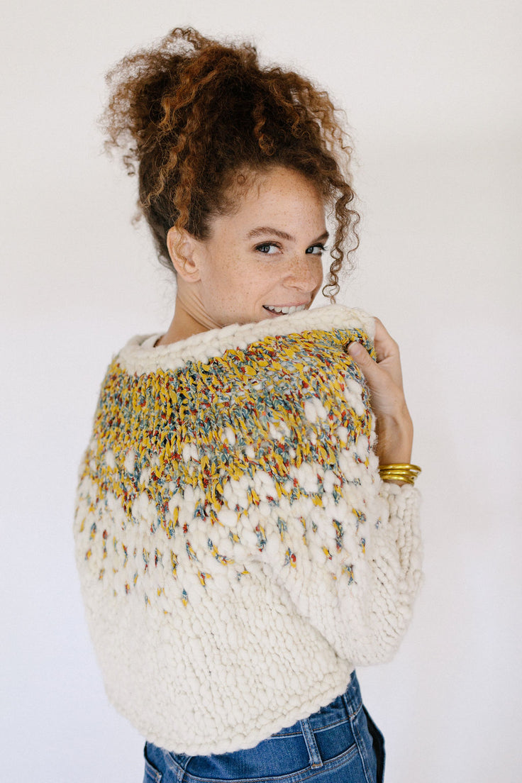 Pixelated Cardi Pattern