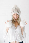 Knit Collage Pom Bomb Hat Knitting Pattern