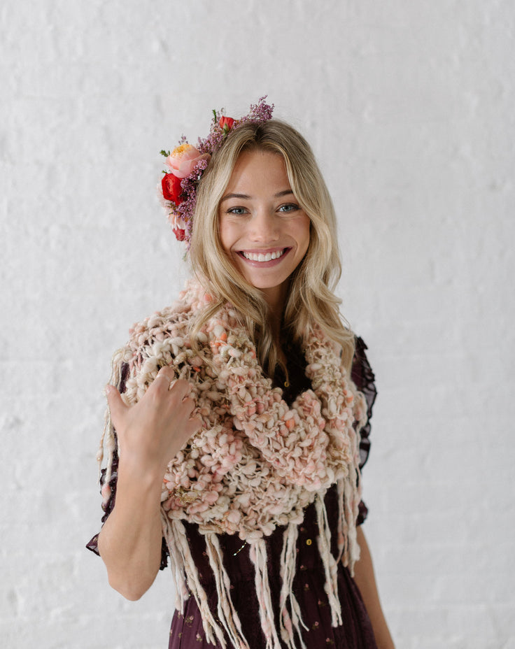 Knit Collage Cast Away Folk Song Cowl Knitting Pattern