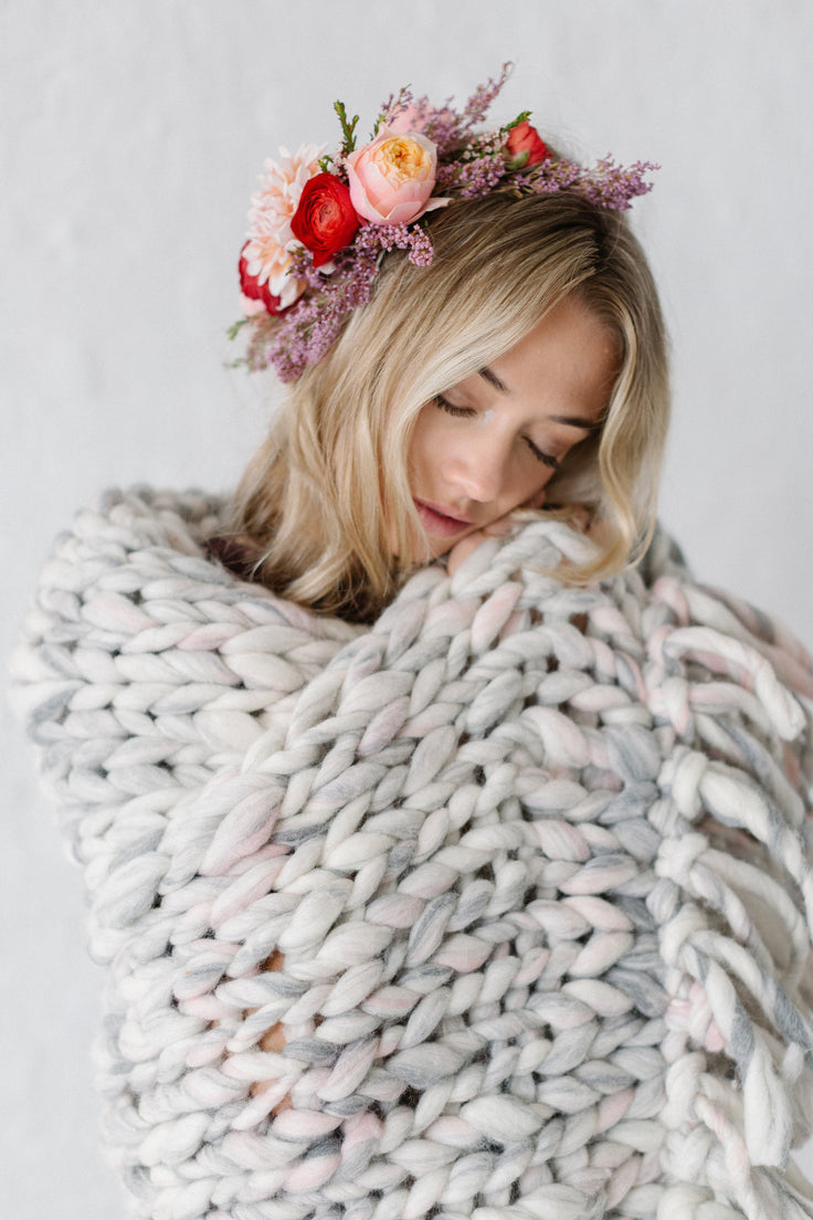 Knit Collage Cozy Companion Blanket Knitting Pattern