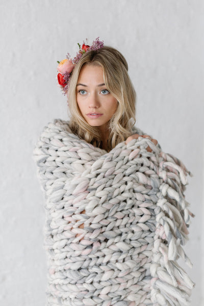 Knit Collage Cozy Companion Blanket Knitting Pattern