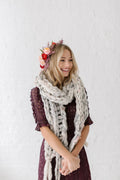 Knit Collage Snow Drift Scarf Knitting Pattern