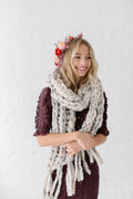 Knit Collage Snow Drift Scarf Knitting Pattern