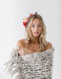 Knit Collage Chunky Cozy Companion Blanket Knitting Pattern