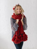 Knit Collage Mistletoe Tassel Scarf Knitting Pattern