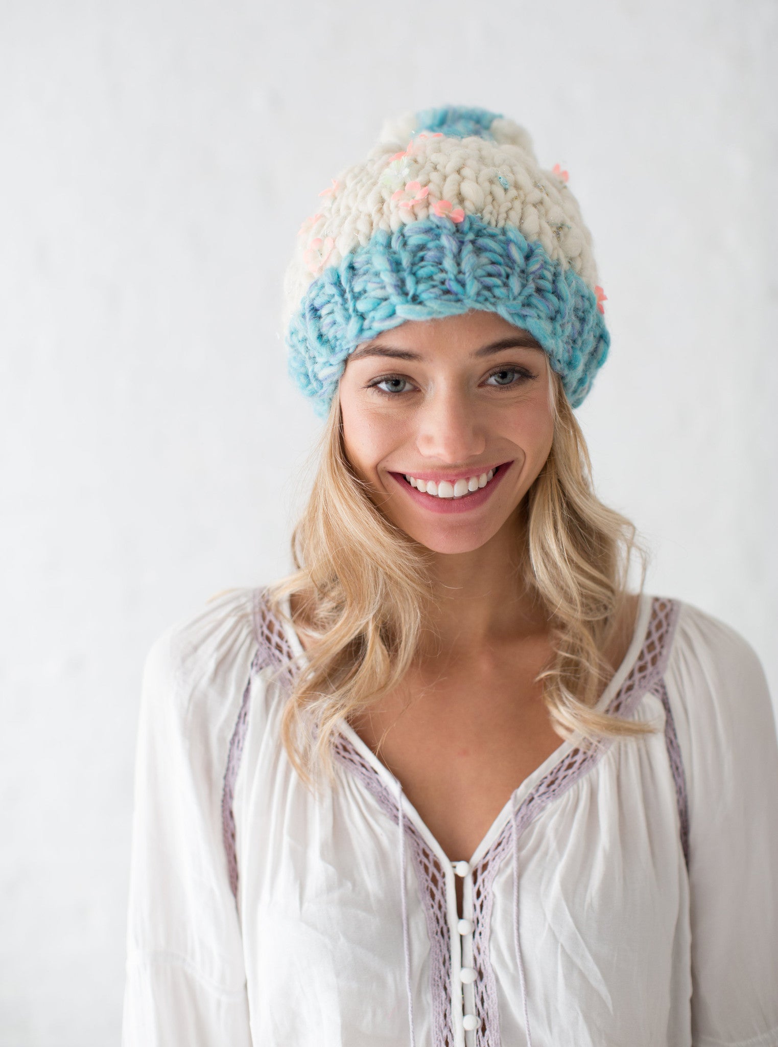 Knit Collage Gypsy Stash Hat Family Knitting Patterns