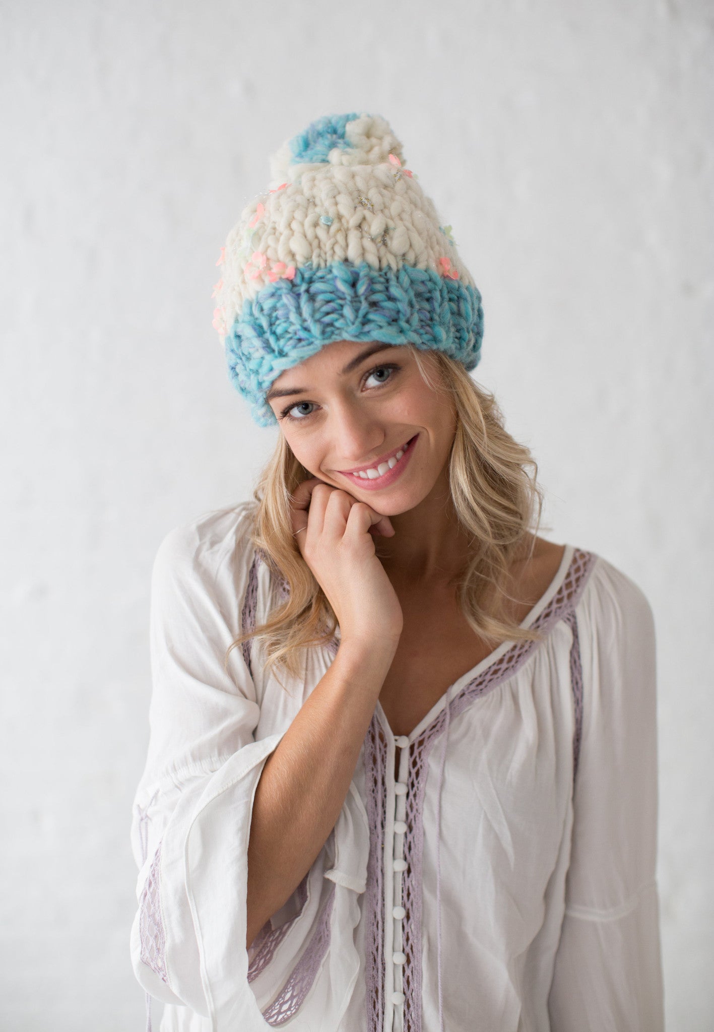 Knit Collage Gypsy Stash Hat Family Knitting Patterns