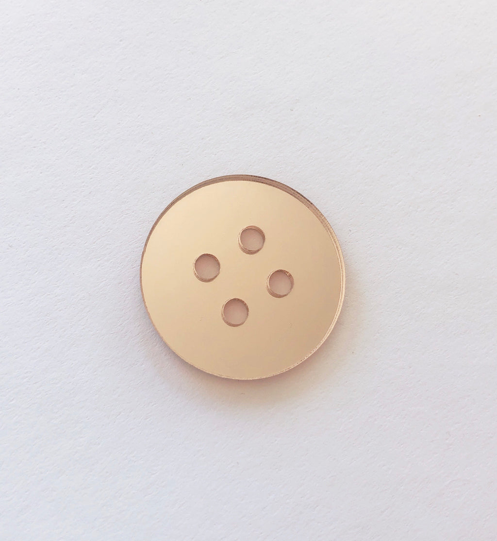 Rose Gold Mirror Buttons