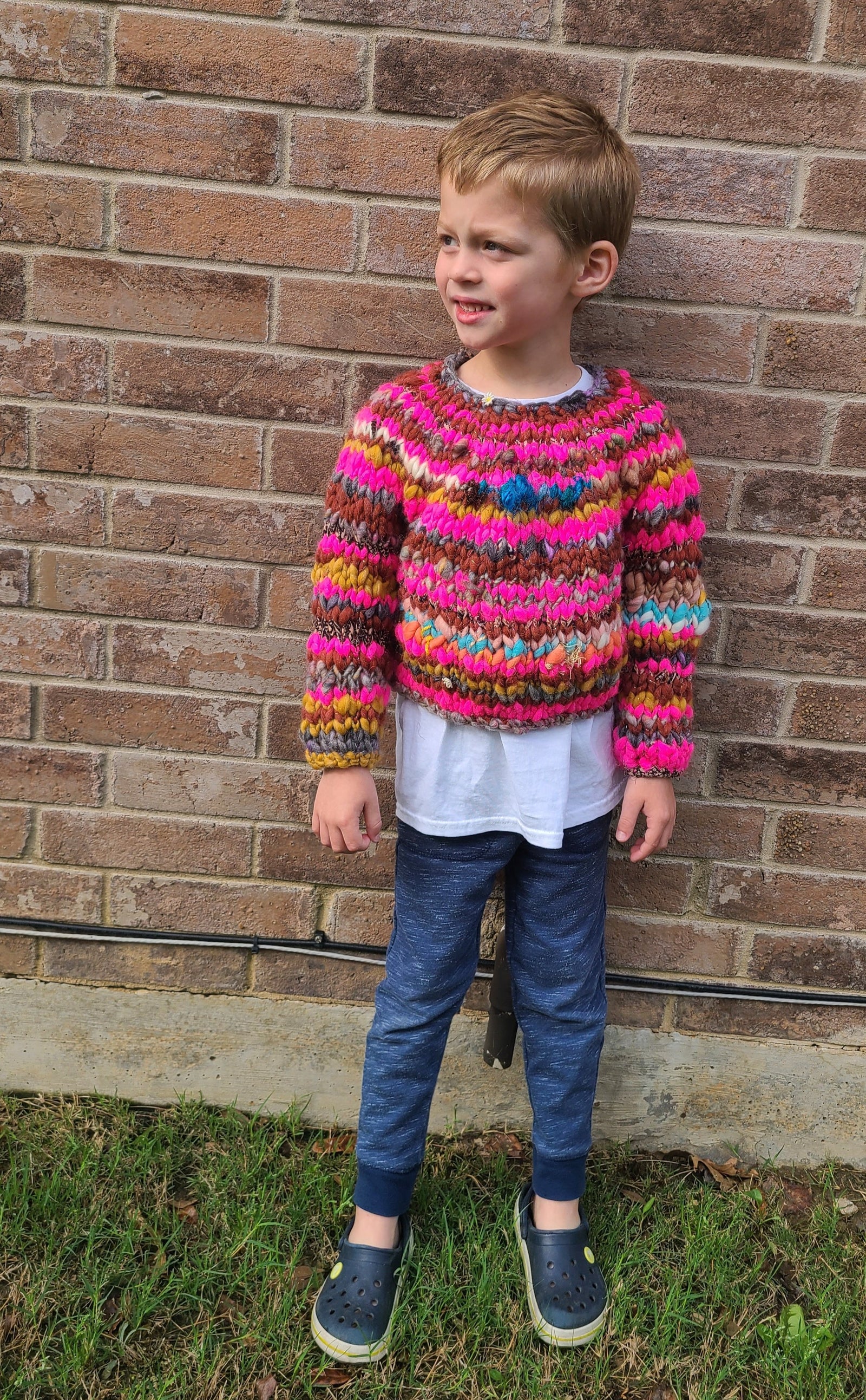 Kids Kaleidoscope Sweater ~ Knitalong Kit