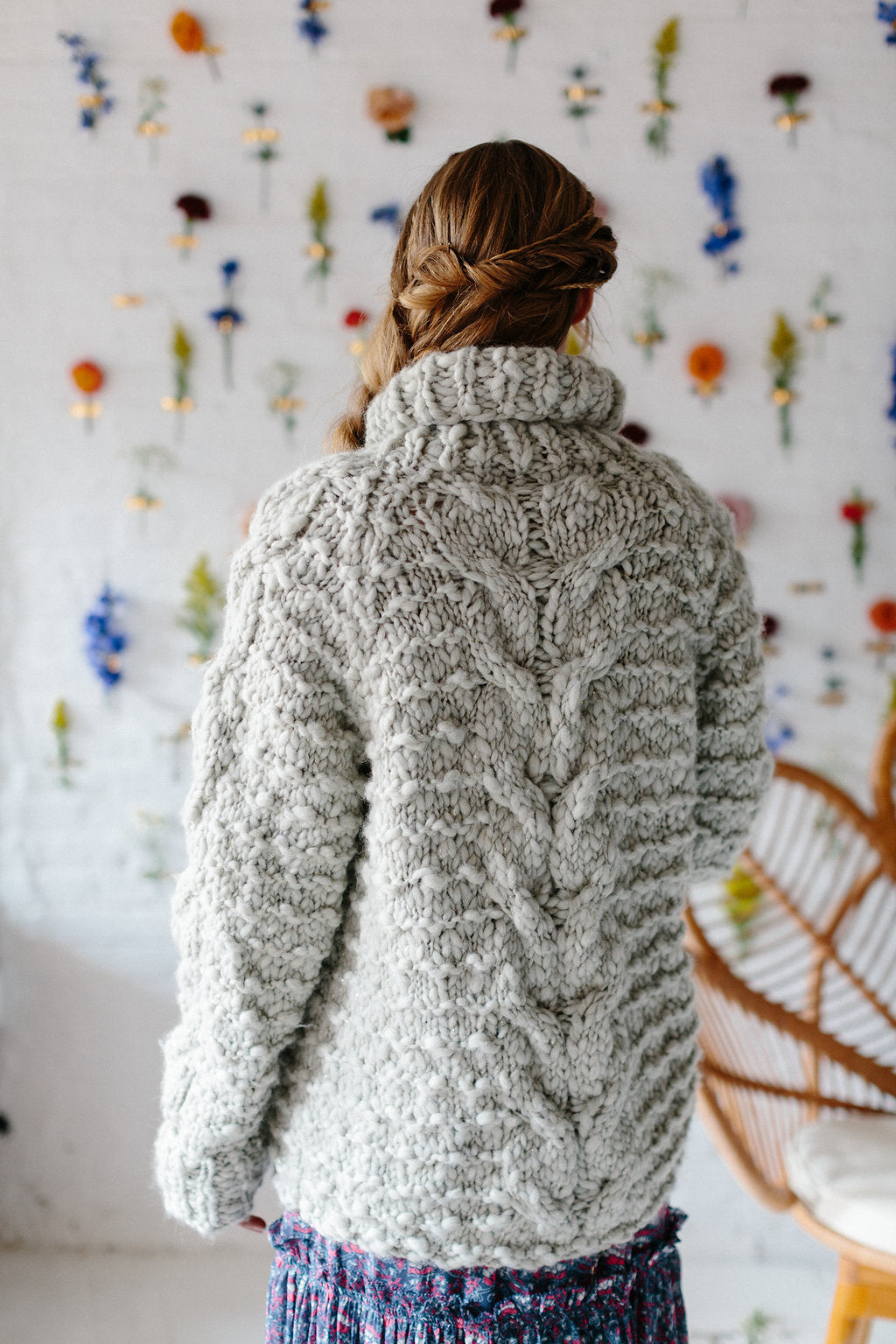 Snowcap Cable Cardi Pattern by Knit Collage 