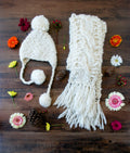 Knit Collage Drop Stitch Cable Scarf Pattern