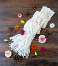 Knit Collage Drop Stitch Cable Scarf Pattern