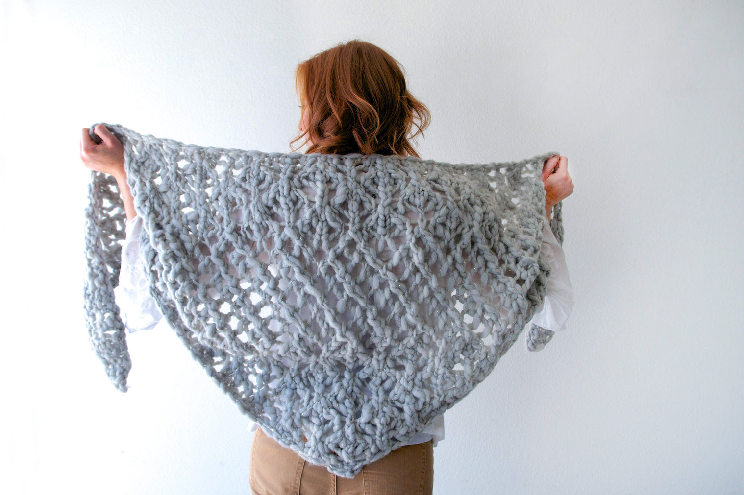Knit Collage Cloud Walking Shawl Pattern